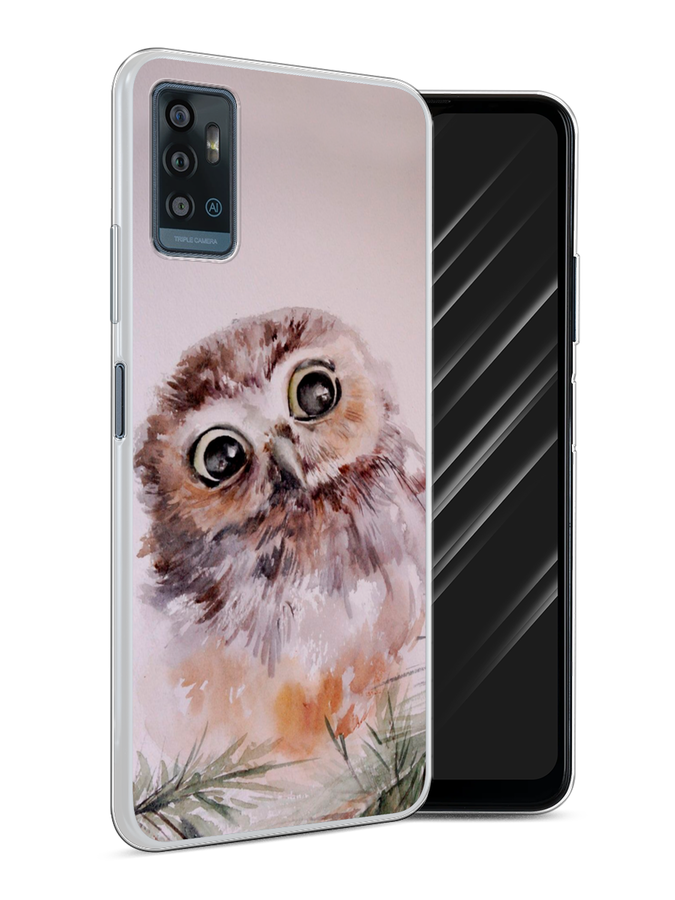 

Чехол Awog на ZTE Blade A71 / ЗТЕ Блэйд A71 "Сова на розовом", Разноцветный, 134450-1
