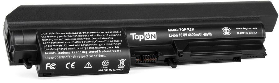 

Батарея для ноутбуков TOPON TOP-R61i, 4400мAч, 10.8В