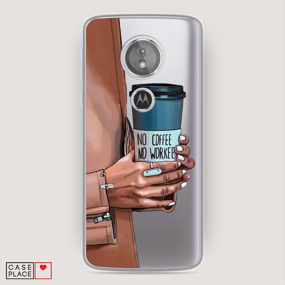 

Чехол Awog на Motorola Moto E5 / Моторола Мото E5 "No coffee", Разноцветный, 241050-7