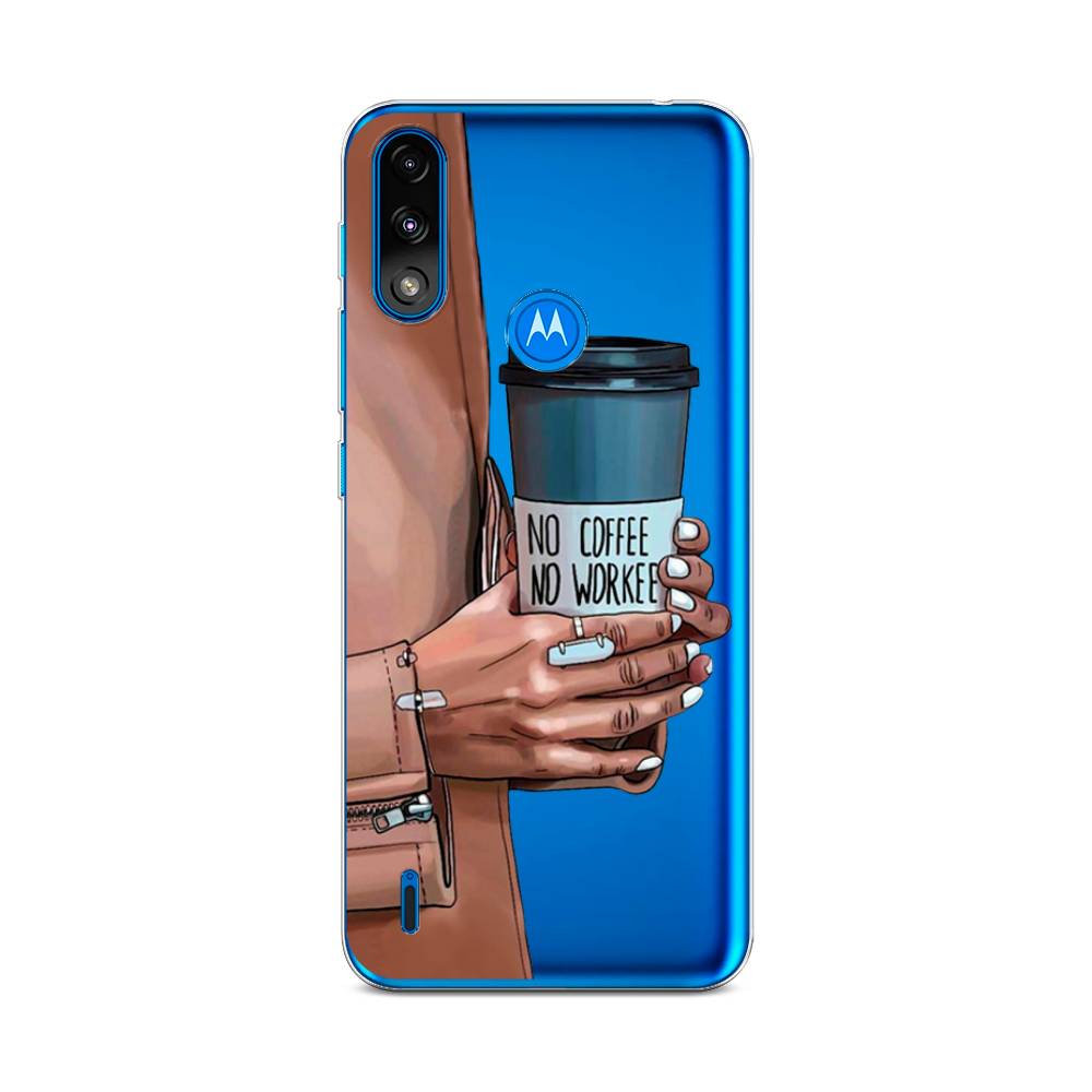 

Чехол Awog на Lenovo K13/Motorola Moto E7 Power "No coffee", Разноцветный, 242450-7