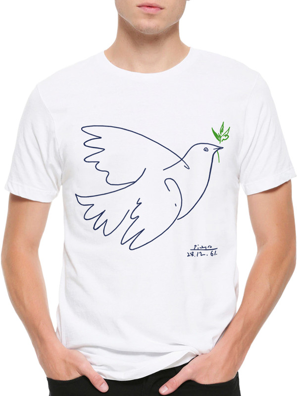 

Футболка мужская DreamShirts Studio Голубь Мира Пабло Пикассо 2 белая XS, Белый, Голубь Мира Пабло Пикассо 2