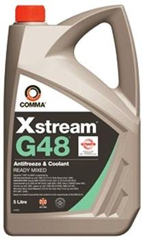 Антифриз Comma XSTREAM G48 (G11) сине-зеленый раствор охлаждающей жидкости XSG48M5L, 5 л