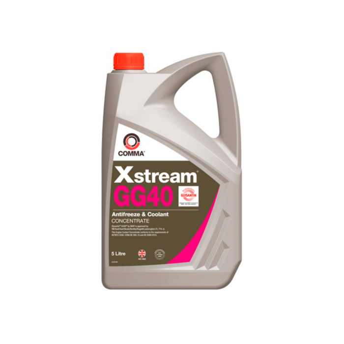 фото Антифриз comma xstream gg40 красный концентрат xsgg405l, 5 л