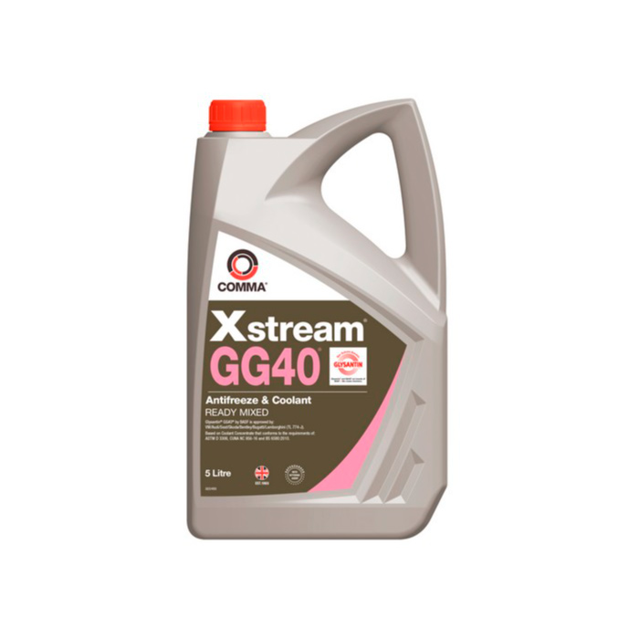 фото Антифриз comma xstream gg40 красный раствор охлаждающей жидкости xsgg40m5l, 5 л