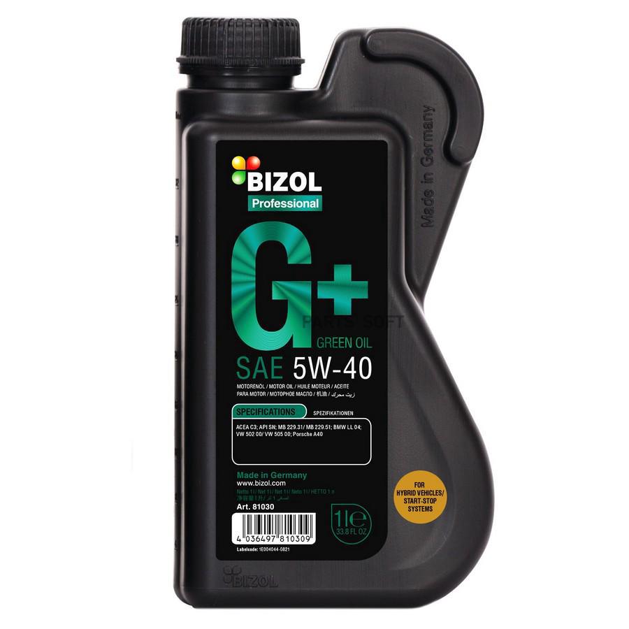 

Моторное масло BIZOL Green Oil синтетическое 5W40 1л