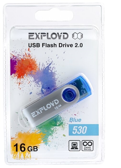 Флешка Exployd 16 ГБ (EXP16GB530Blue)