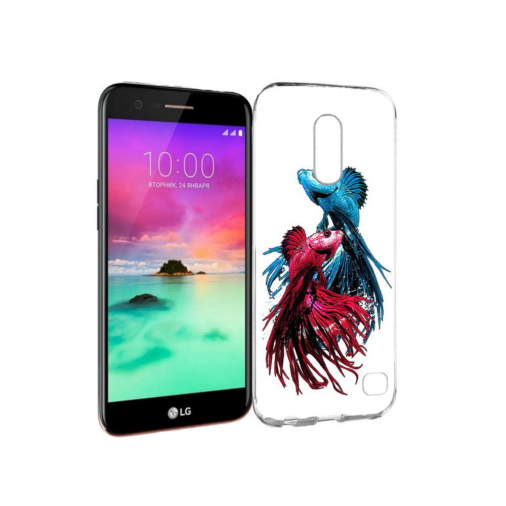 

Чехол MyPads Tocco для LG K10 (2017) рыбы петушки (PT53386.73.592), Прозрачный, Tocco
