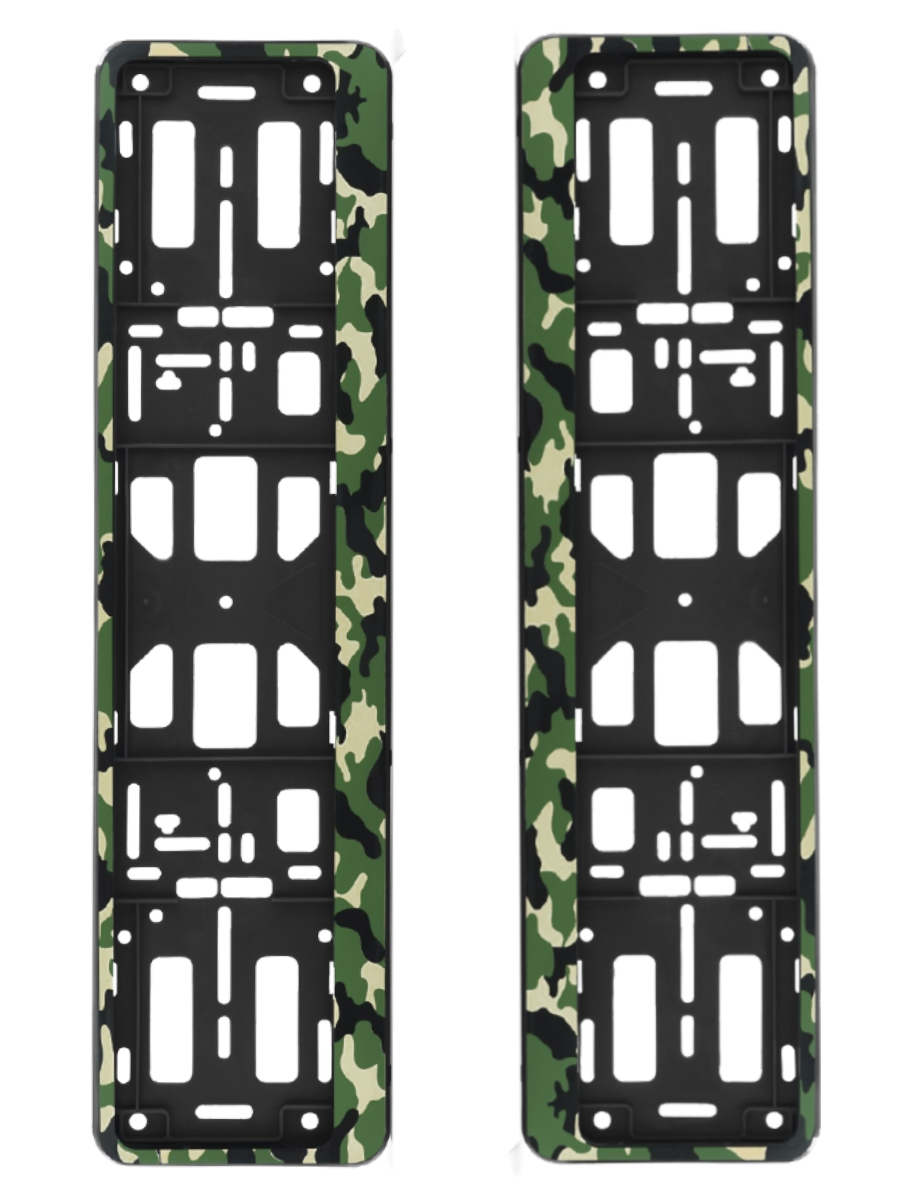 Рамка номерного знака ZiZay, дизайн: Камуфляж 