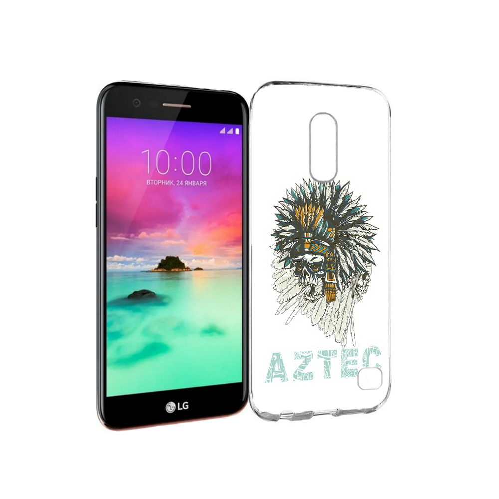 

Чехол MyPads Tocco для LG K10 (2017) скелет индеец (PT53386.73.602), Прозрачный, Tocco