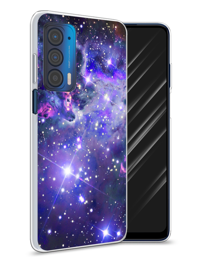 

Чехол Awog на Motorola Edge (2021) "Яркая галактика", Разноцветный, 242950-4