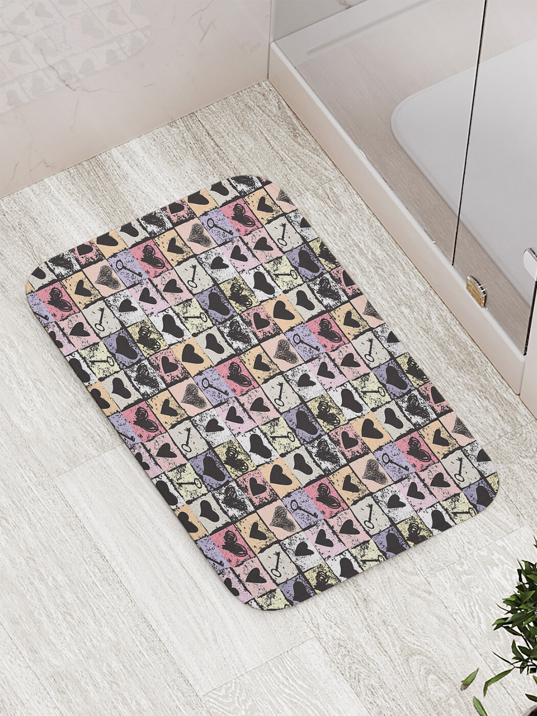 

bath_4266 Коврик противоскользящий для ванной, сауны, бассейна, 77х52 см