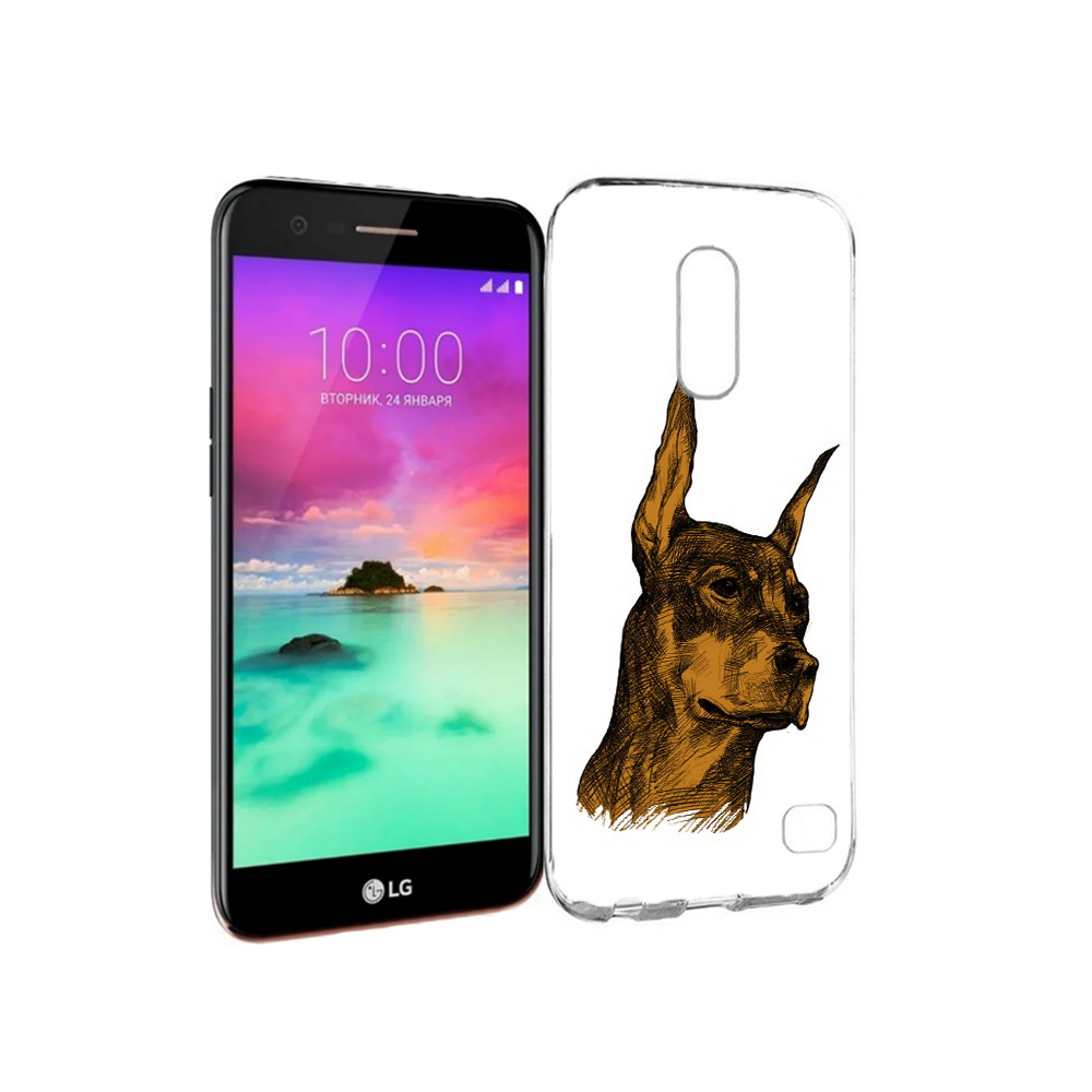 

Чехол MyPads Tocco для LG K10 (2017) скетч доберман (PT53386.73.605), Прозрачный, Tocco