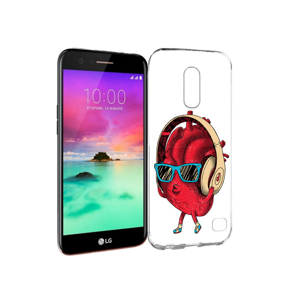 

Чехол MyPads Tocco для LG K10 (2017) слушай сердце (PT53386.73.609), Прозрачный, Tocco