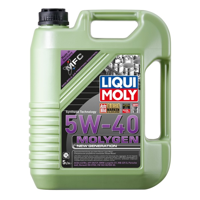 

Масло моторное LiquiMoly Molygen New Generation 5W-40, 5 л