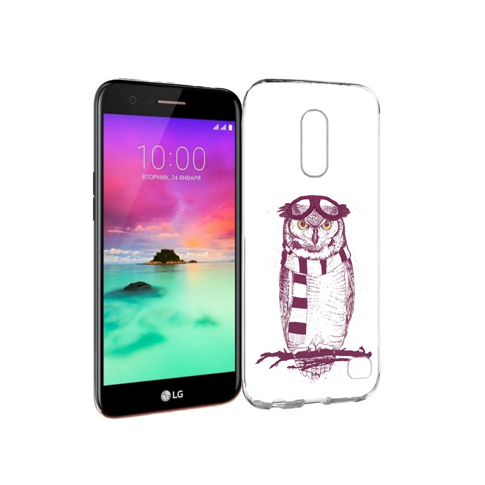 

Чехол MyPads Tocco для LG K10 (2017) сова-летчик (PT53386.73.612), Прозрачный, Tocco
