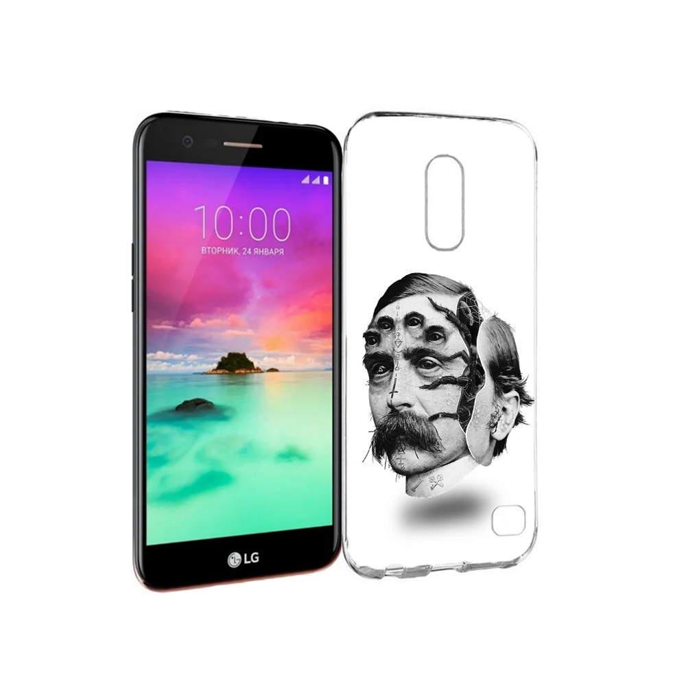 

Чехол MyPads Tocco для LG K10 (2017) страшное лицо мужчины (PT53386.73.629), Прозрачный, Tocco