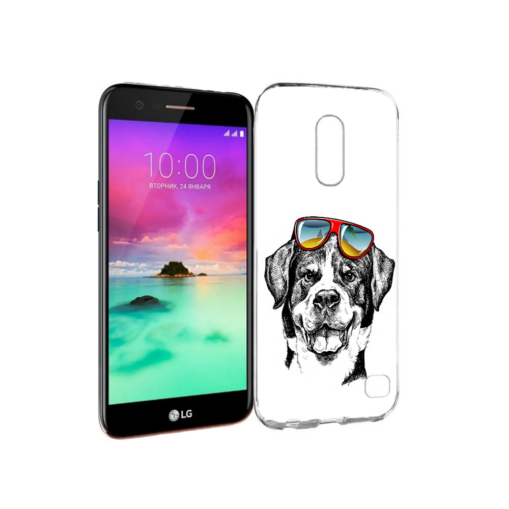 

Чехол MyPads Tocco для LG K10 (2017) счастливая собака (PT53386.73.631), Прозрачный, Tocco