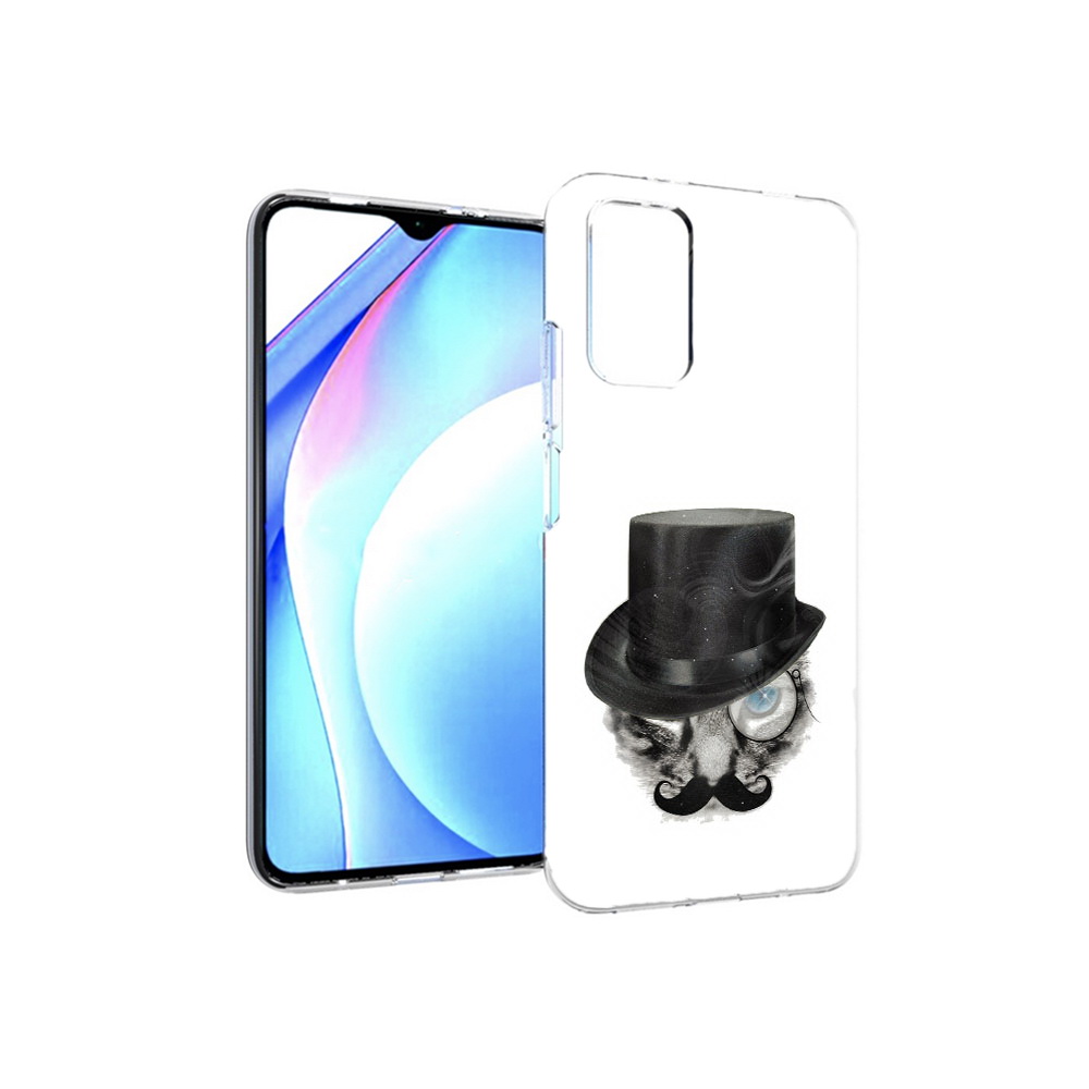 

Чехол MyPads Tocco для Xiaomi Redmi 9T интелегентный кот (PT226951.281.378), Прозрачный, Tocco