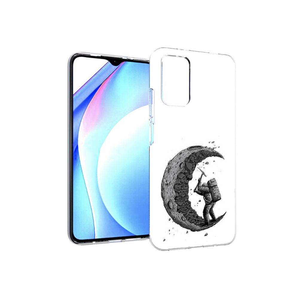 

Чехол MyPads Tocco для Xiaomi Redmi 9T камненная луна (PT226951.281.384), Прозрачный, Tocco