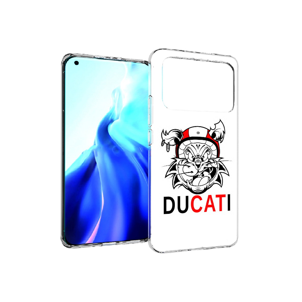 

Чехол MyPads Tocco для Xiaomi Mi 11 Ultra дукати (PT160500.261.339), Прозрачный, Tocco