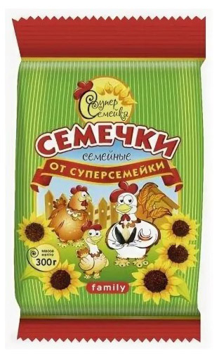 

Семечки подсолнечные Суперсемейка Отборные жареные 300 г