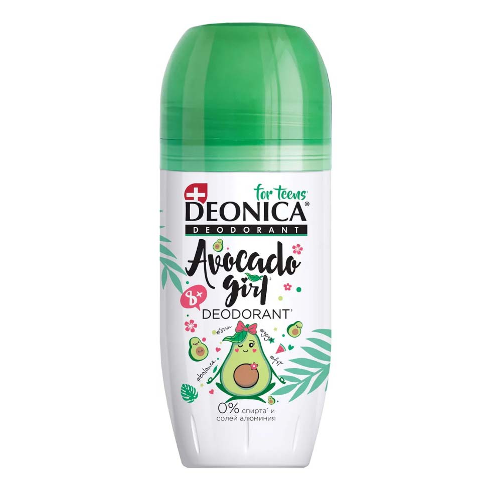 

Дезодорант роликовый для тела Deonica For Teens avocado girl для девочек 50 мл