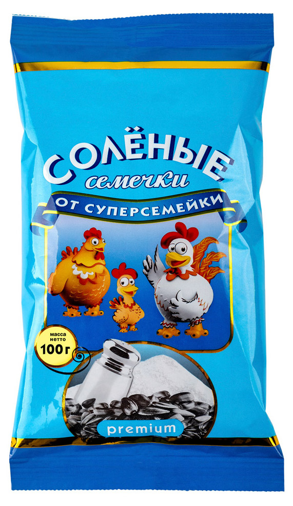 

Семечки подсолнечные Суперсемейка жареные соленые 100 г
