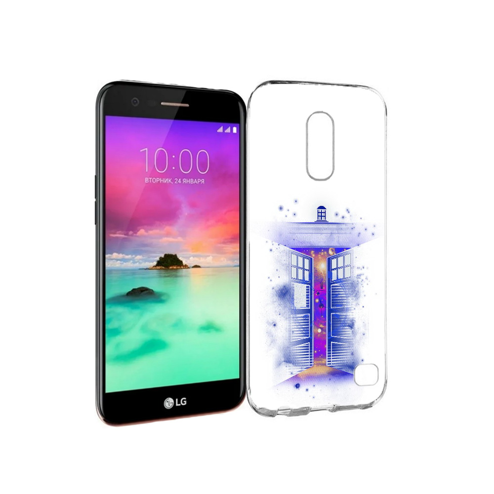 

Чехол MyPads Tocco для LG K10 (2017) фиолетовый уголок абстракция (PT53386.73.659), Прозрачный, Tocco