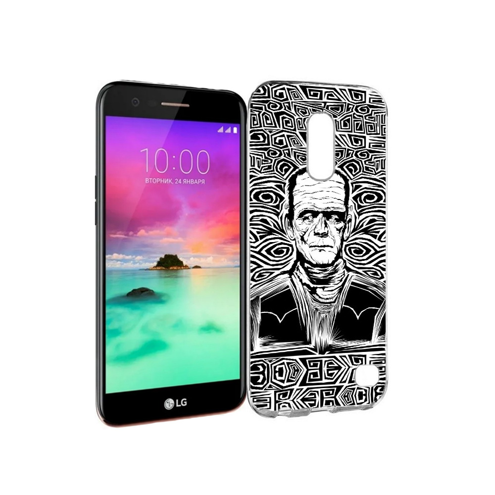 

Чехол MyPads Tocco для LG K10 (2017) франкенштейн черно белый (PT53386.73.661), Прозрачный, Tocco
