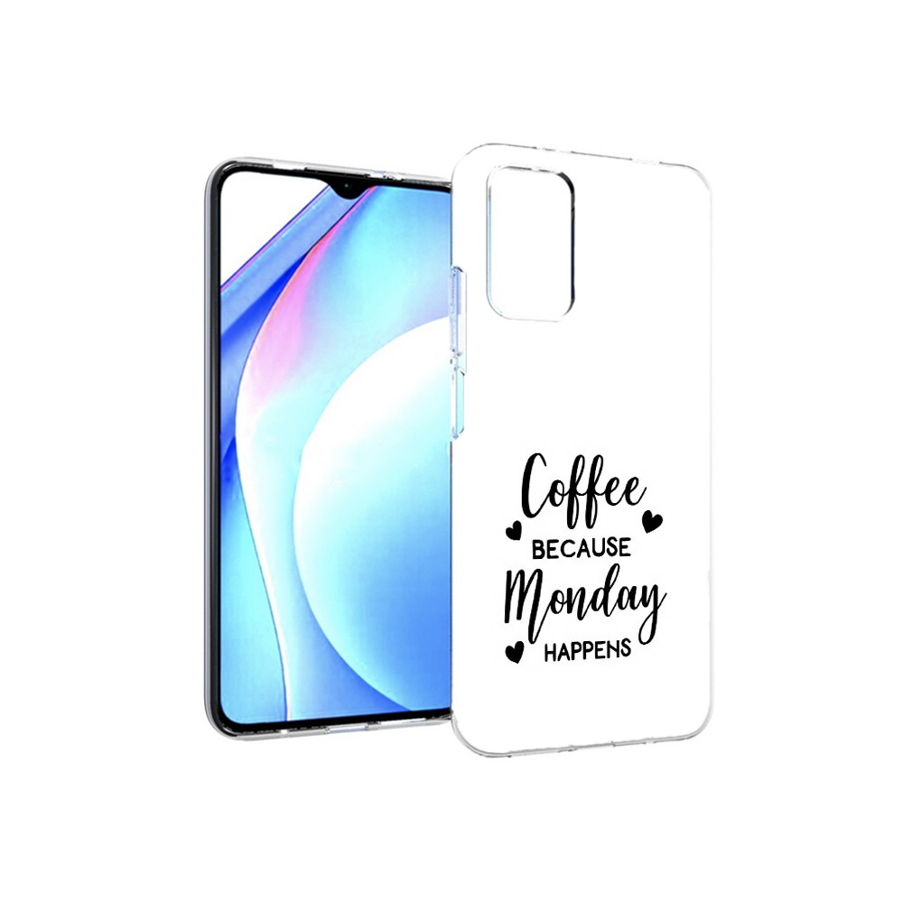 

Чехол MyPads Tocco для Xiaomi Redmi 9T кофе и понедельник стал счастливым, Прозрачный, Tocco