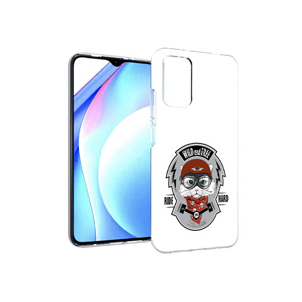 Чехол MyPads Tocco для Xiaomi Redmi 9T кошка в шлеме (PT226951.281.404)