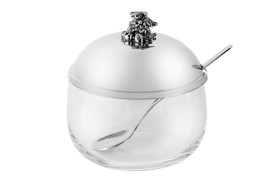 

Ваза сервировочная для джема Regent Винтаж нержавеющая сталь 9см RE-19975.18, Серебристый