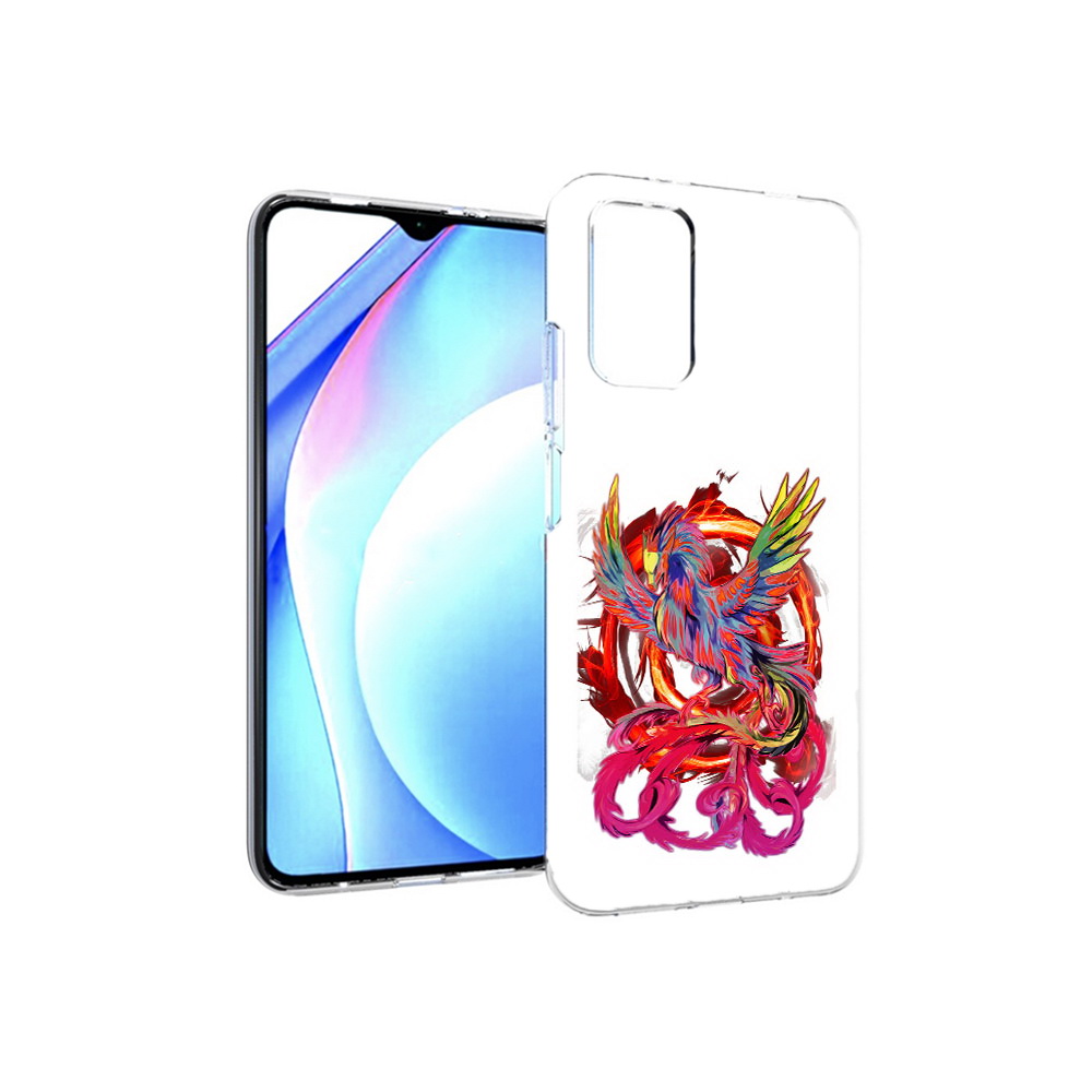 

Чехол MyPads Tocco для Xiaomi Redmi 9T красочный феникс (PT226951.281.414), Прозрачный, Tocco