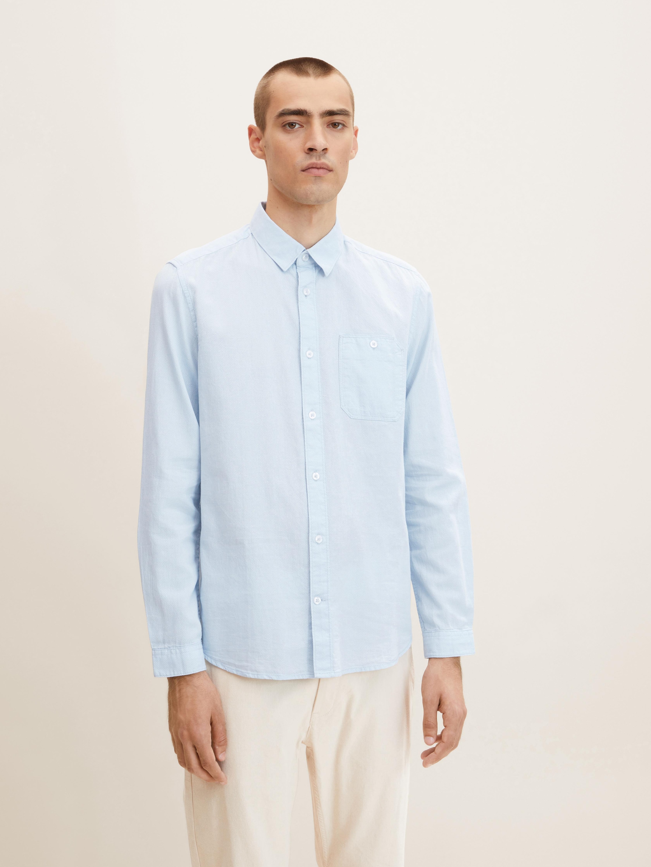 

Рубашка мужская TOM TAILOR 1032342 голубая 3XL, 1032342