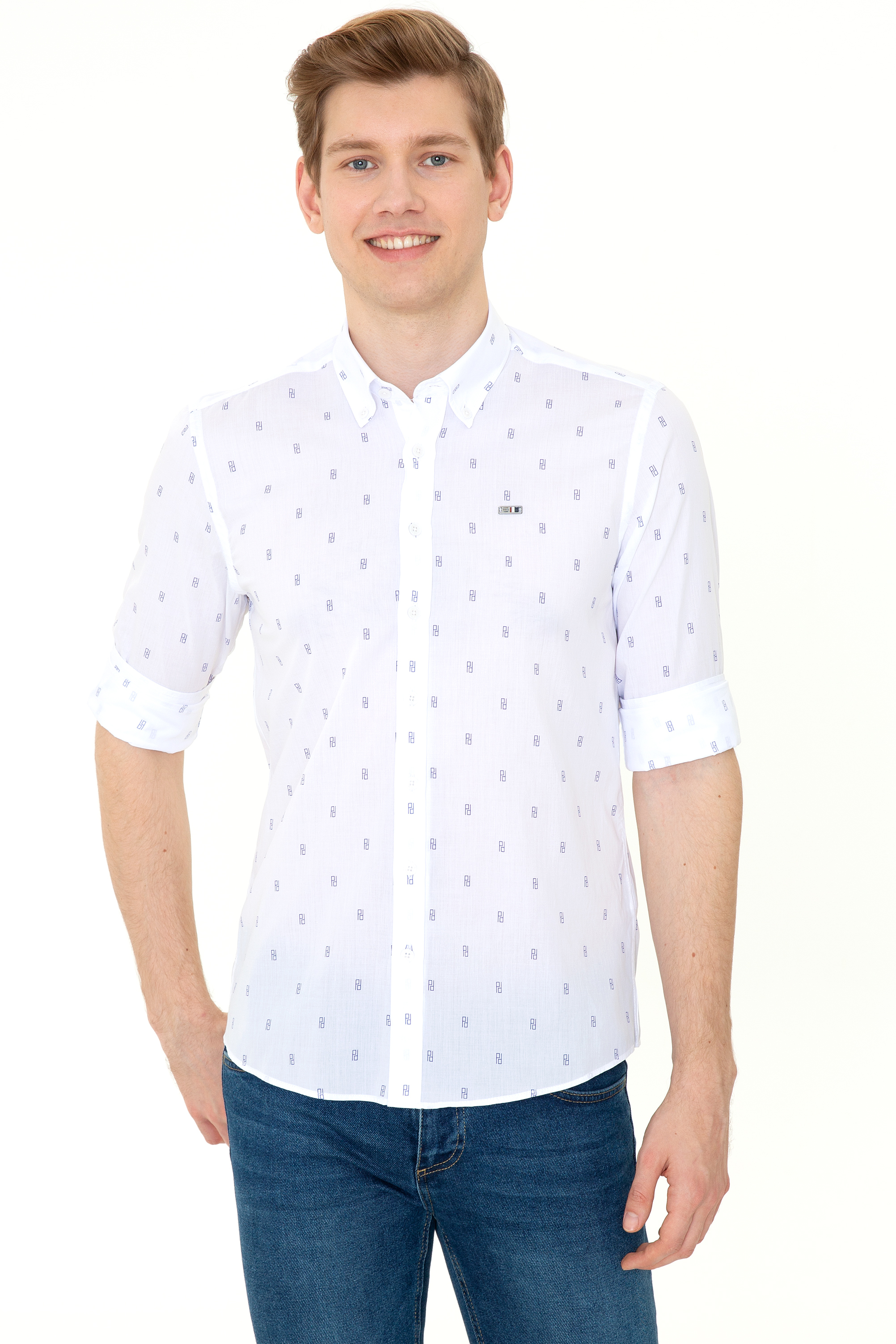 

Рубашка мужская U.S. POLO Assn. G081SZ0040PINUS белая L, G081SZ0040PINUS