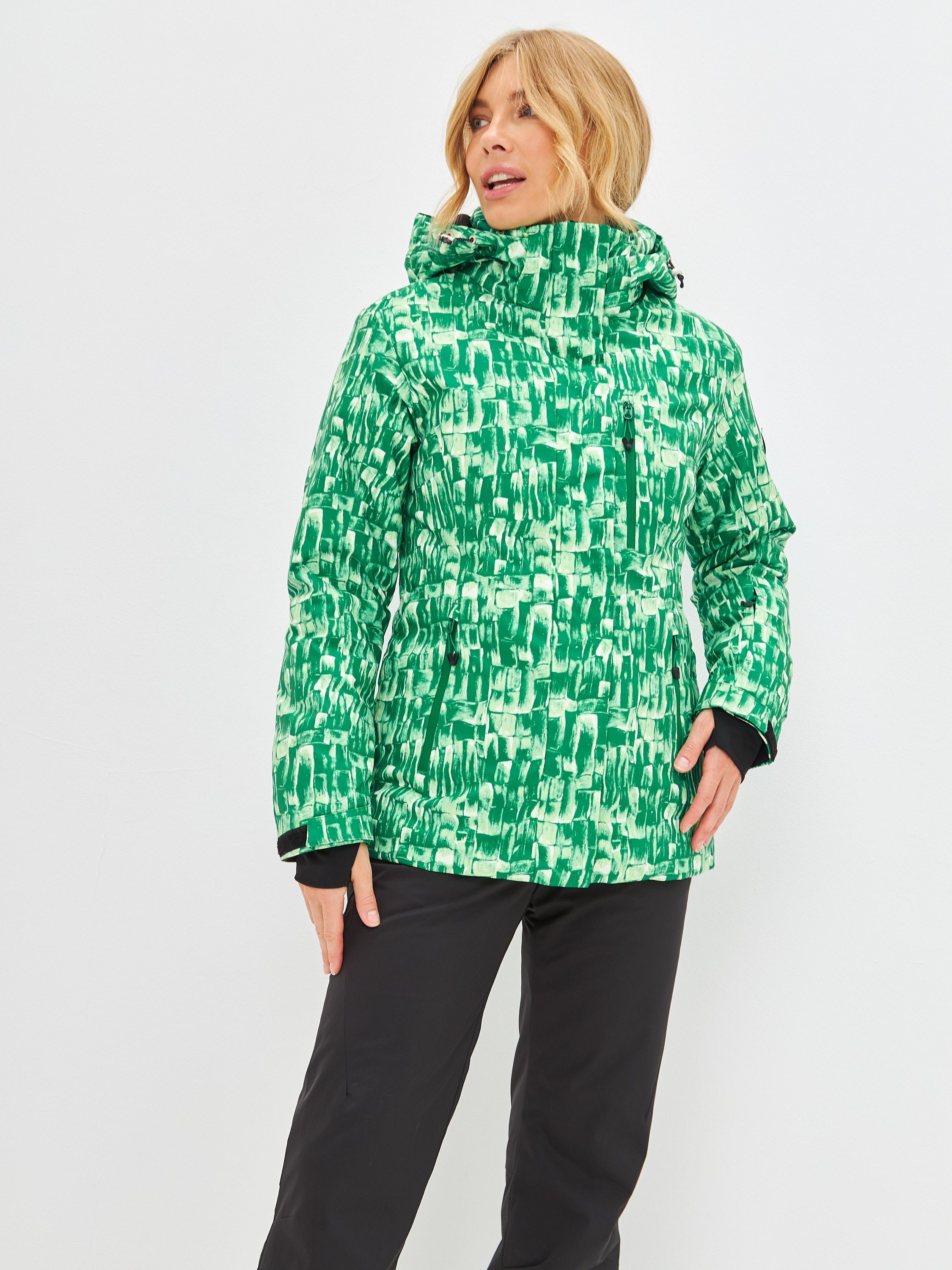 Куртка FORCELAB женская горнолыжная зимняя M INT Зеленый