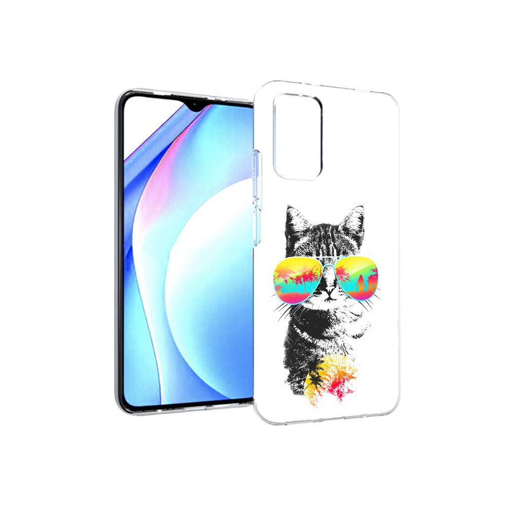 

Чехол MyPads Tocco для Xiaomi Redmi 9T крутой кот (PT226951.281.425), Прозрачный, Tocco