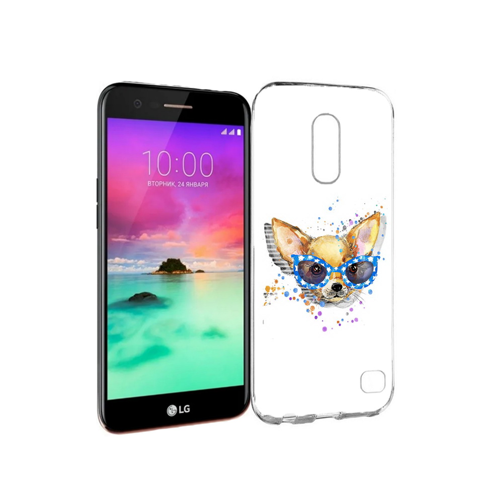 

Чехол MyPads Tocco для LG K10 (2017) чихуа-хуа в очках (PT53386.73.691), Прозрачный, Tocco