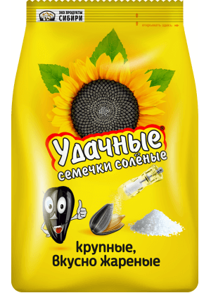 

Семечки подсолнечные Удачные жареные соленые 270 г