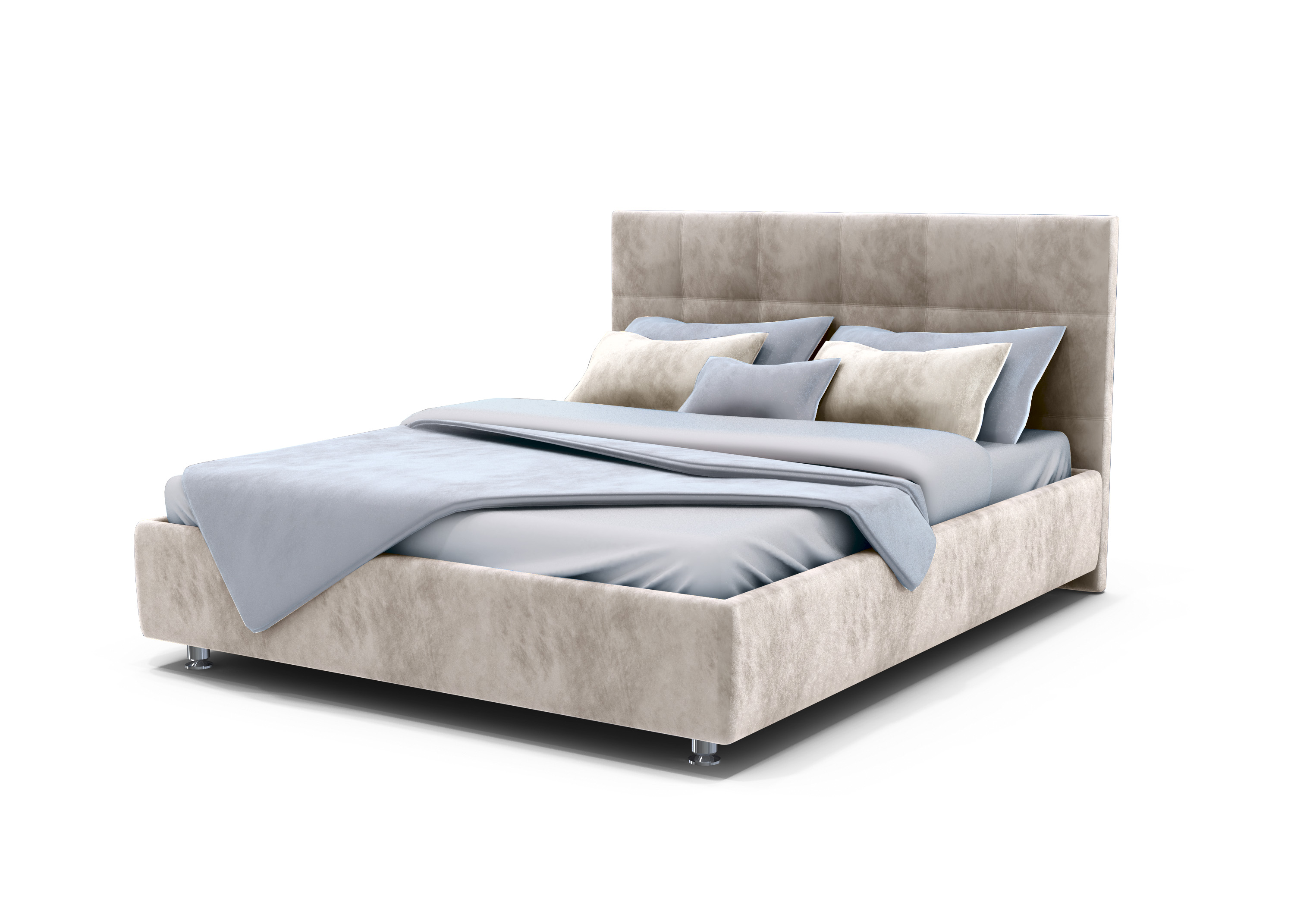 Кровать Greta ТкCasanova Milk основание с ламелями 160x200 26450₽