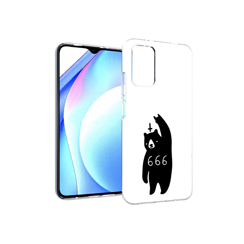 

Чехол MyPads Tocco для Xiaomi Redmi 9T медведь 666 (PT226951.281.462), Прозрачный, Tocco