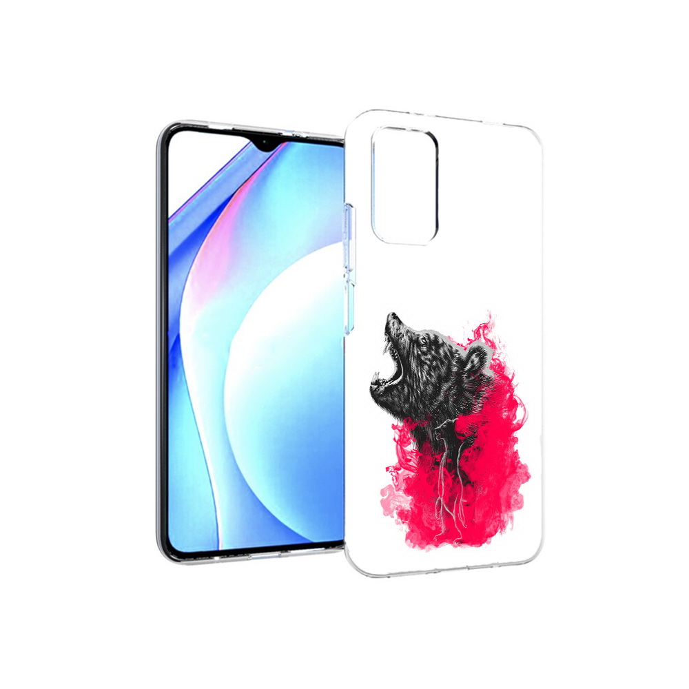 

Чехол MyPads Tocco для Xiaomi Redmi 9T медведь в дымке (PT226951.281.463), Прозрачный, Tocco