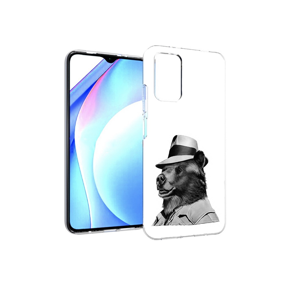 Чехол MyPads Tocco для Xiaomi Redmi 9T медведь в шляпе (PT226951.281.465)