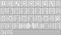 

XT021 Eduard 1/35 Маска для German Letters Small