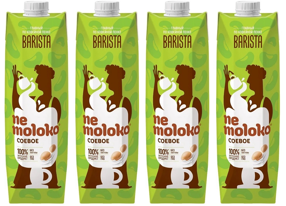 

Напиток соевый Nemoloko Barista с витаминами и минералами, 4х1л