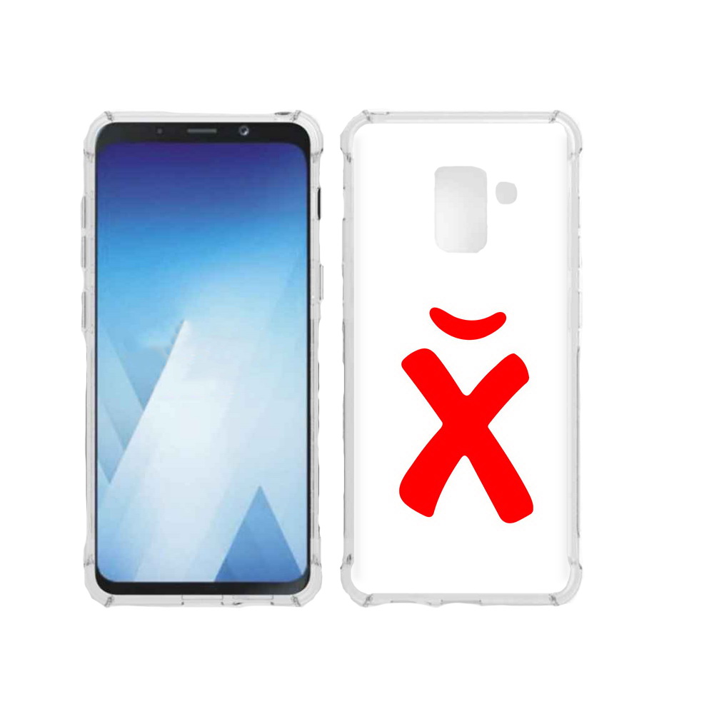 

Чехол MyPads Tocco для Samsung Galaxy A5 (2018) абстракция буква х (PT95317.573.209), Прозрачный, Tocco