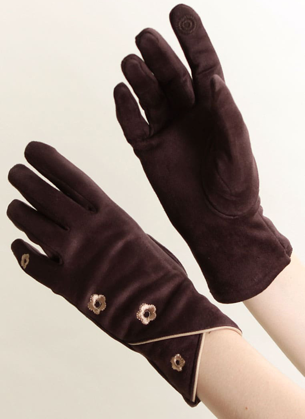 

Перчатки женские Каляев 50466 коричневые, р. One Size, 50466
