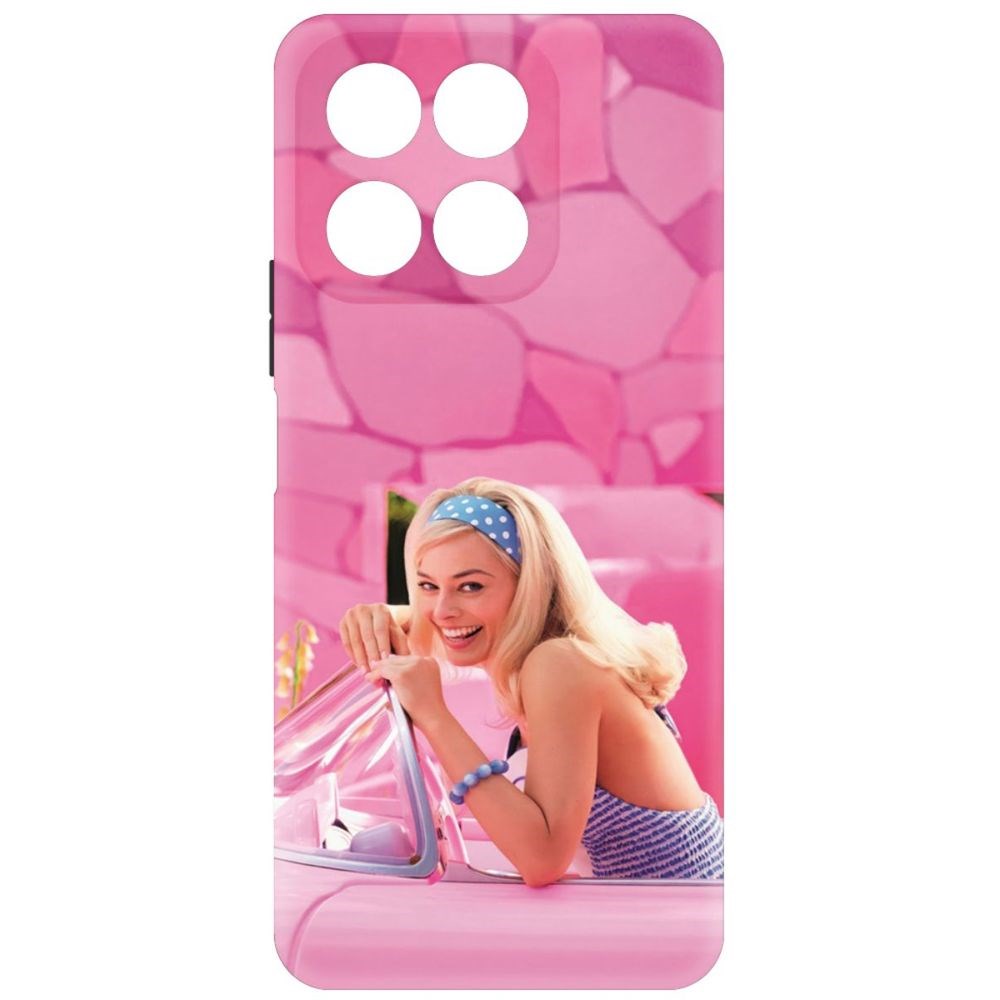 

Чехол-накладка Krutoff Soft Case Барби в розовом для Honor X8a черный