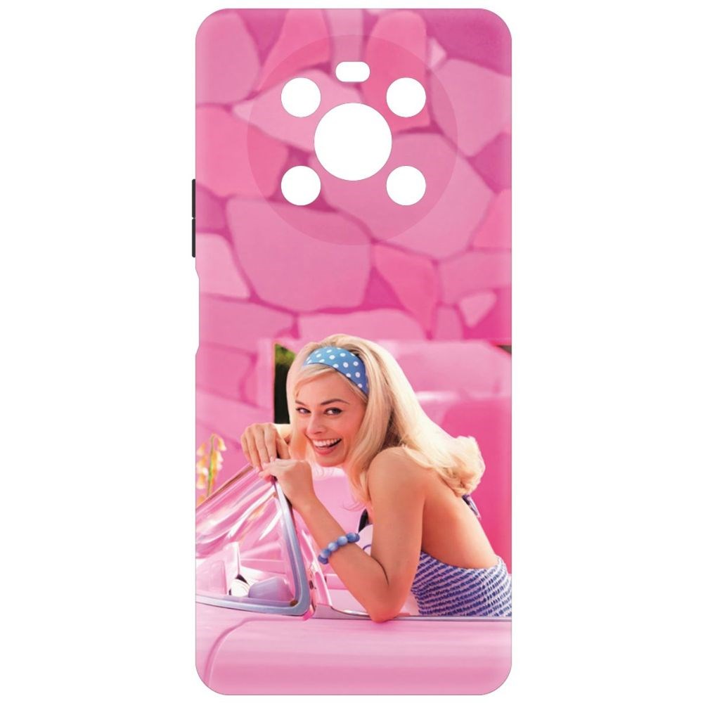 Чехол-накладка Krutoff Soft Case Барби в розовом для Honor X9 черный