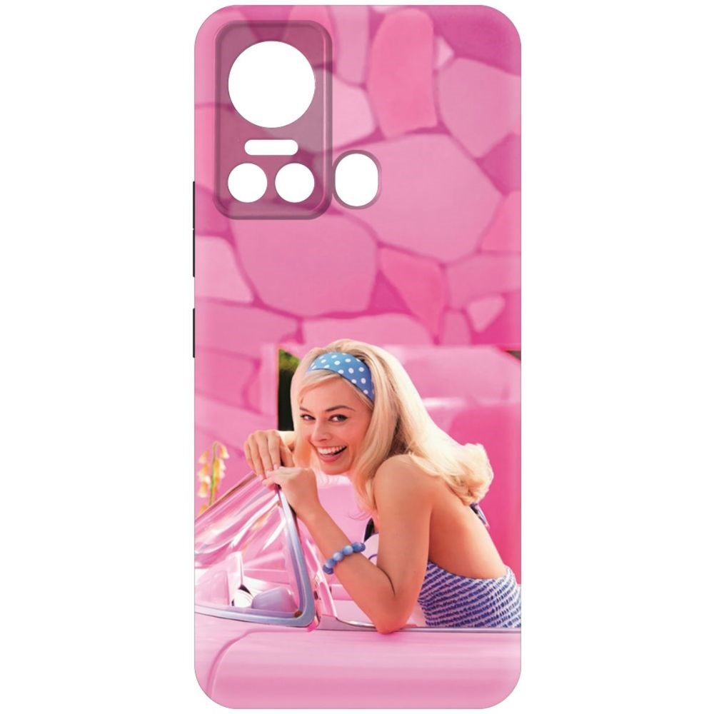 

Чехол-накладка Krutoff Soft Case Барби в розовом для Itel S18 черный